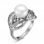 Серебряное кольцо с жемчугом «Солнечный берег»