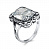 Серебряное кольцо с фианитом «Богиня»