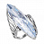 Серебряное кольцо «Снежная королева» с фианитом