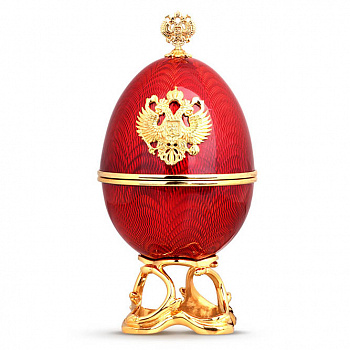 Шкатулка-яйцо «Герб РФ»