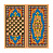 Нарды и шашки из дерева «Аравия голубые»