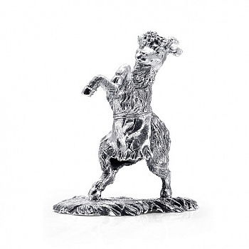 Серебряная статуэтка «Коза-дереза»