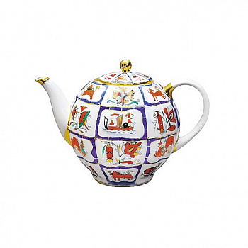 Чайник фарфоровый «Русский лубок»
