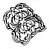 Серебряное кольцо «Волшебные узоры»