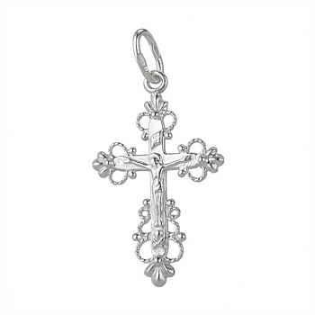 Серебряная подвеска «Крестик» для женщин