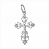 Серебряная подвеска «Крестик» для женщин