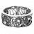 Серебряное кольцо «Кружевные круги»
