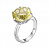 Серебряное кольцо «Медовое»