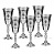 Набор серебряных фужеров для шампанского «Восток» (на 6 персон)