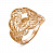 Серебряное кольцо «Констанция» с золочением