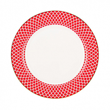 Фарфоровая плоская тарелка «Скарлетт»