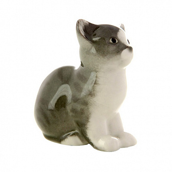 Фарфоровая скульптура «Котенок Тишка»