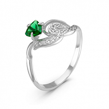 Серебряное кольцо «Цветик»