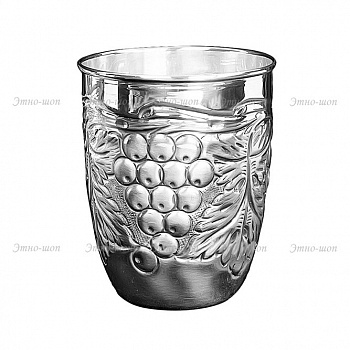 Высокий серебряный стакан «Виноградная лоза»