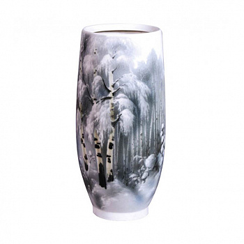 Декоративная ваза «Зимние березы»