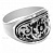 Серебряное кольцо «Узорное»