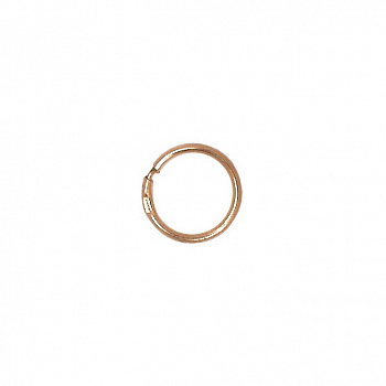 Серебряные серьги-кольца с позолотой «Элегант»