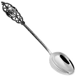 Серебряная ложка со Знаком зодиака «Телец»
